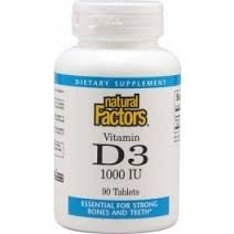 Natural Factors Vitamin D3 1000 IU 90 Tablet