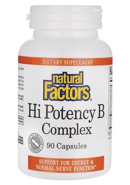 Natural Factors Hi Potency B Complex 50mg 90 Capsule