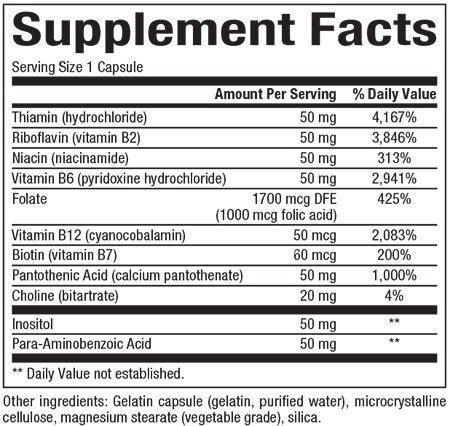 Natural Factors Hi Potency B Complex 50mg 90 Capsule