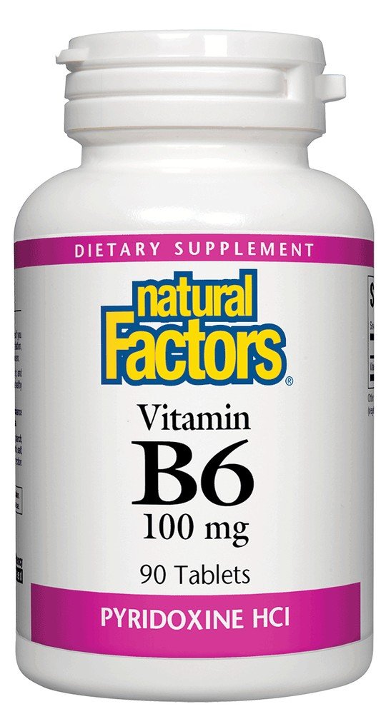 Natural Factors B-6 Pyridoxine HCL 100mg 90 Tablet