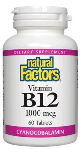 Natural Factors B-12 Cyanocobalamin 1000mcg 60 Tablet