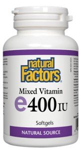 Natural Factors Mixed Vitamin E 400 IU 180 Softgel