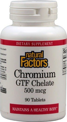 Natural Factors Chromium GTF Chelate 500mcg 90 Tablet