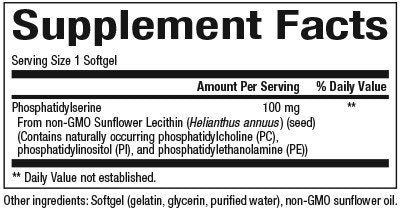 Natural Factors Phosphatidylserine 100mg 30 Softgel