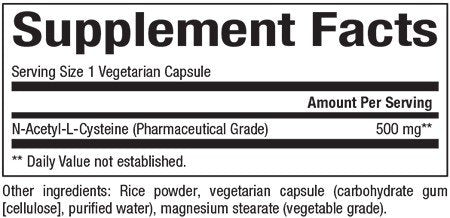 Natural Factors N-acetyl Cysteine (NAC) 500mg (Free Form) 90 Capsule