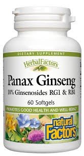 Natural Factors Panax Ginseng 60 Softgel