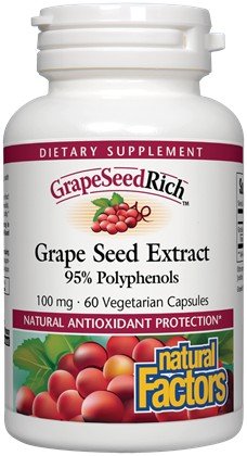 Natural Factors Grape Seed Extract 100mg 60 Capsule