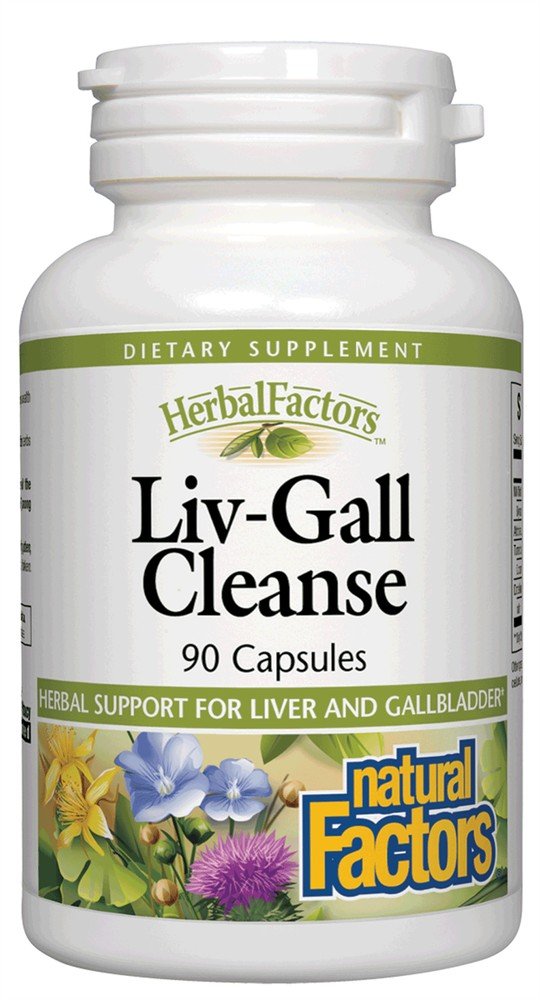 Liv-Gall Cleanse | Natural Factors Herbal Factors | Liver | Gallbladder | Dietary Supplement | 90 Capsules | VitaminLife