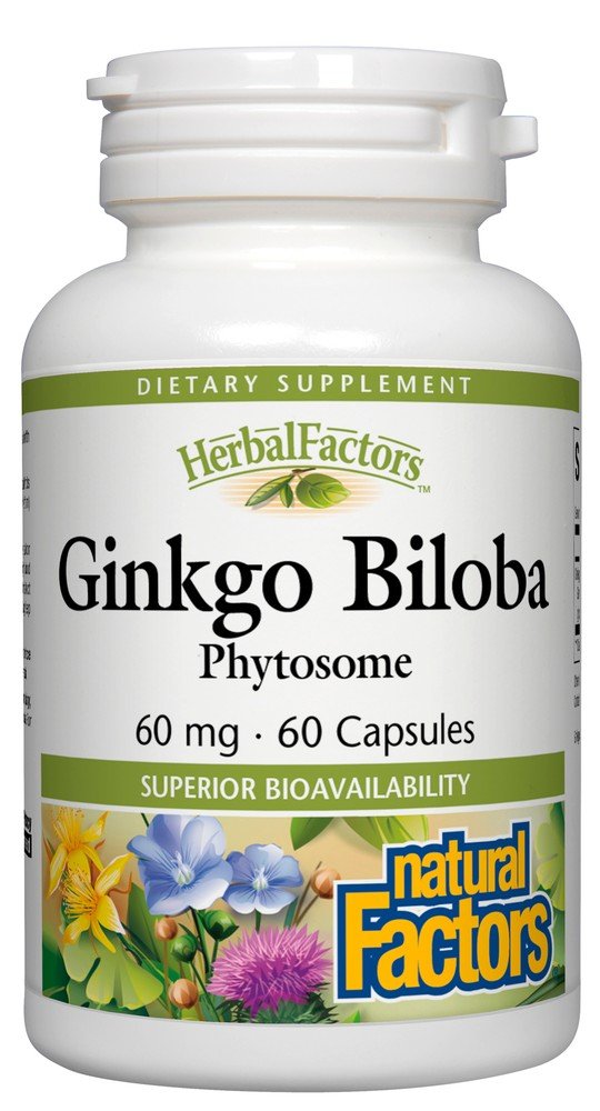 Natural Factors Ginko Biloba Phytosome 60mg 60 Capsule