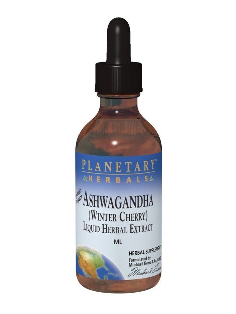Planetary Herbals Ashwaganda Root Fluid Extract - Lemon 2 oz Liquid