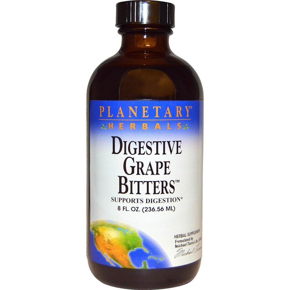 Planetary Herbals Digestive Grape Bitters 8 oz Liquid