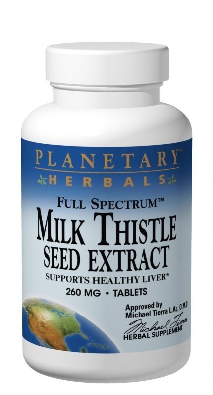 Planetary Herbals Full Spectrum Milk Thistle Seed Extract 260mg 30 Tablet