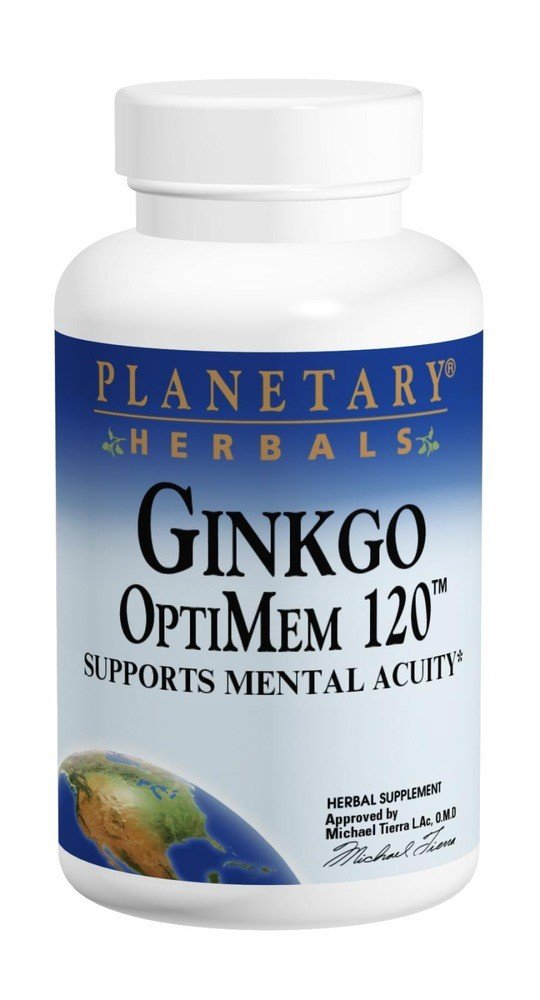 Planetary Herbals Ginkgo OptiMem 120 30 Tablet