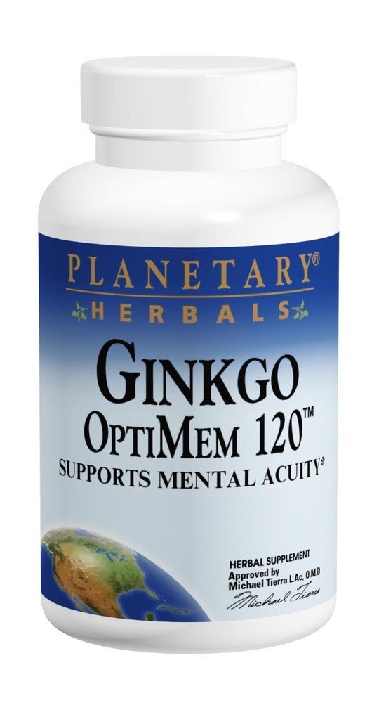 Planetary Herbals Ginkgo OptiMem 120 60 Tablet