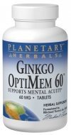 Planetary Herbals Ginkgo OptiMem 60 45 Tablet