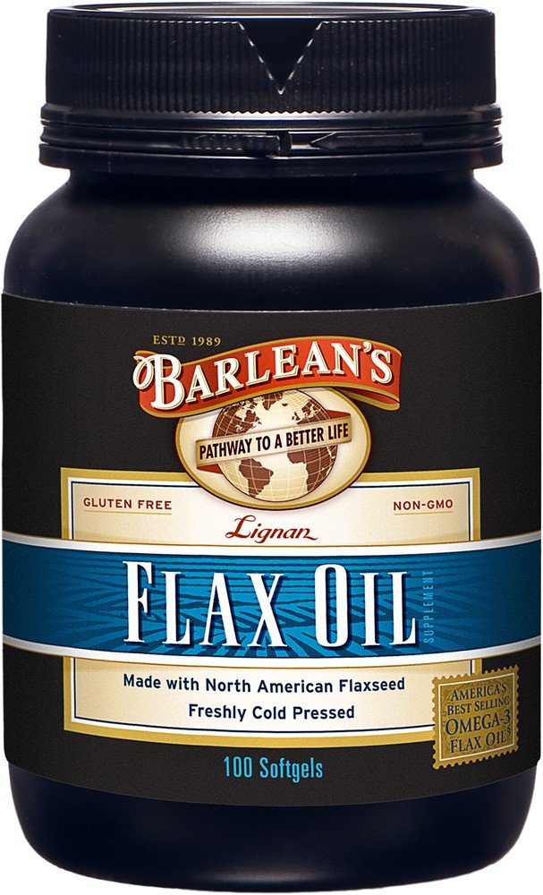 Barlean's Lignan Flax Oil 100 Softgels