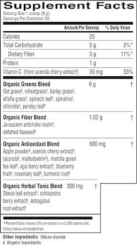 Barlean&#39;s Barlean&#39;s Greens 8.47 oz Powder