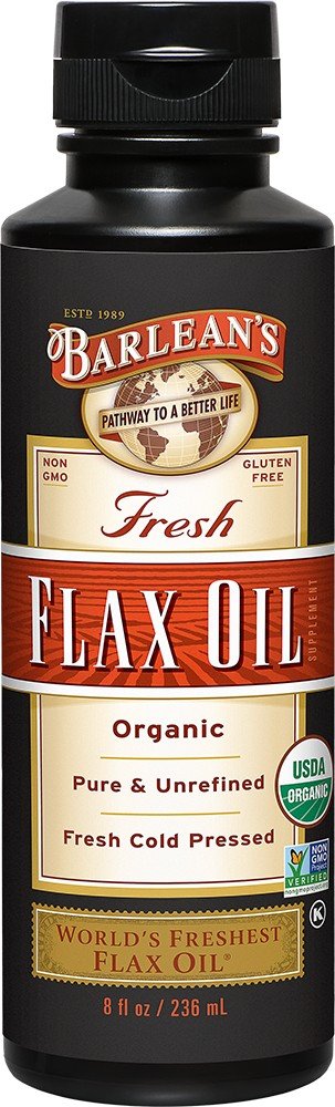 Barlean&#39;s Organic Flax Oil 8 oz Liquid