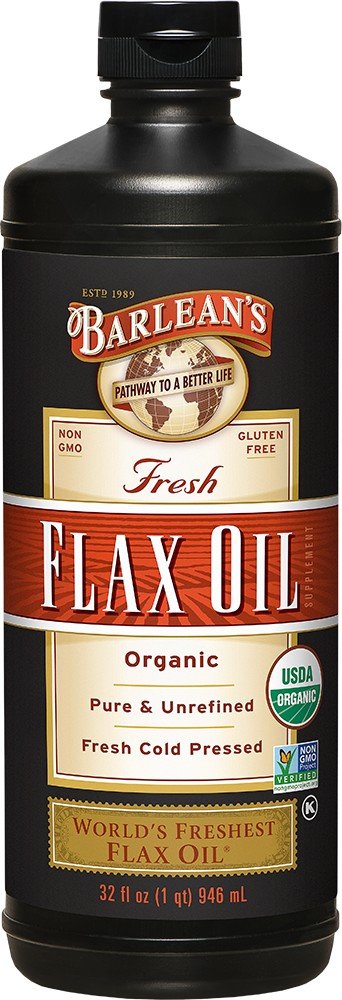 Barlean's Organic Flax Oil 32 oz Liquid