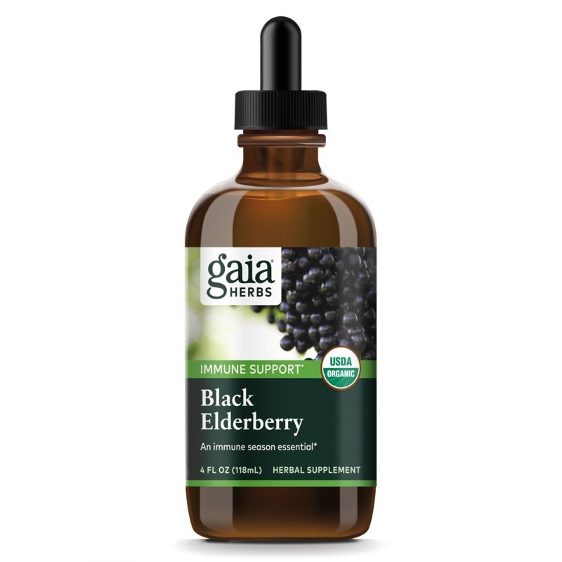 Gaia Herbs Black Elderberry Extract 4 oz Liquid