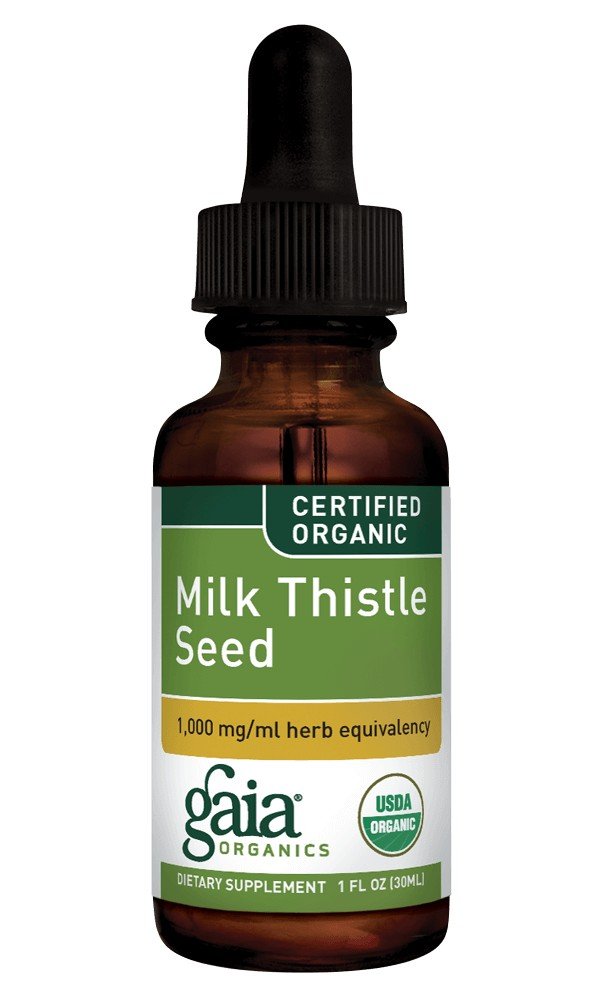 Gaia Herbs Milk Thistle Seed Certified Organic Extract 1 oz Liquid