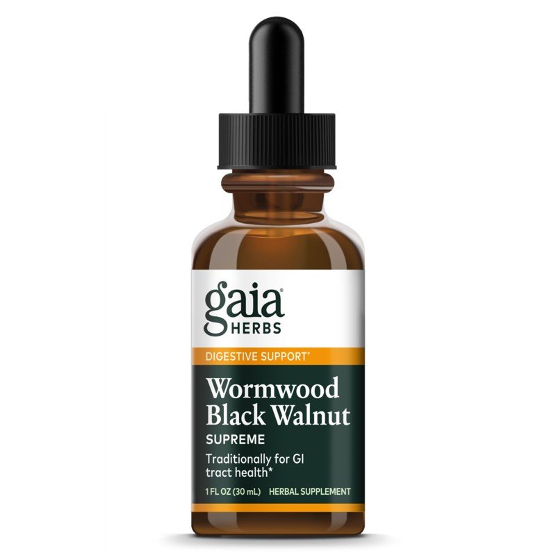 Gaia Herbs Wormwood Black Walnut Supreme Extract 1 oz Liquid
