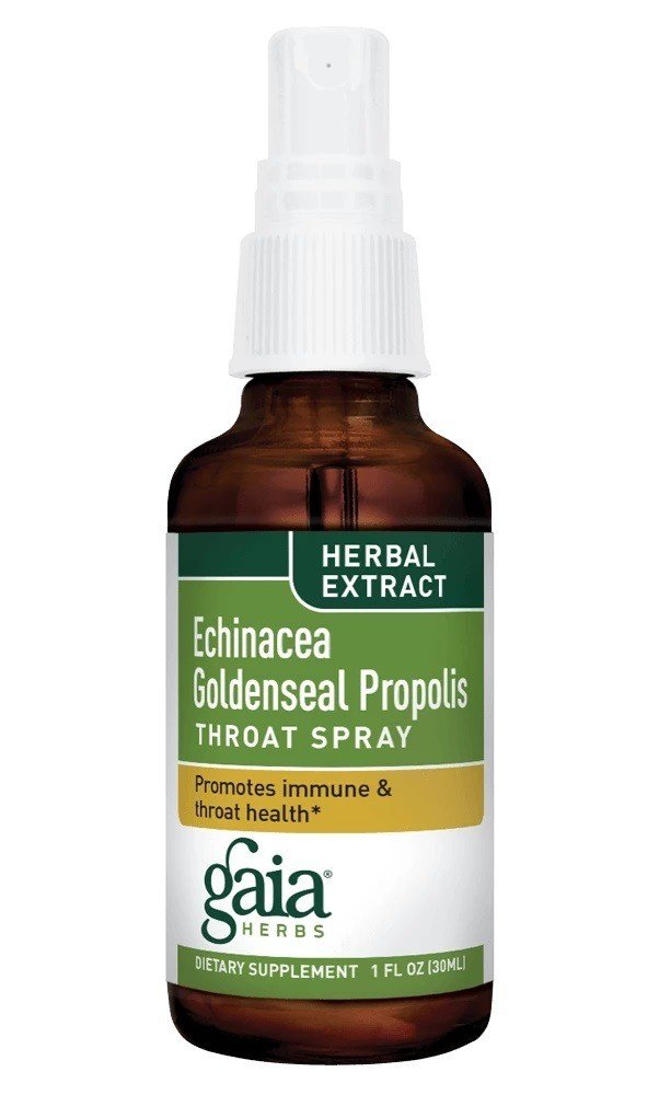 Gaia Herbs Echinacea Goldenseal Propolis Throat Spray 1 oz Liquid