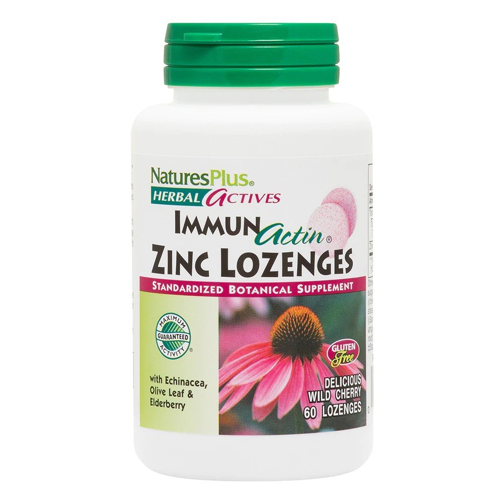 Nature&#39;s Plus ImmunActin Zinc Lozenges 60 Lozenge