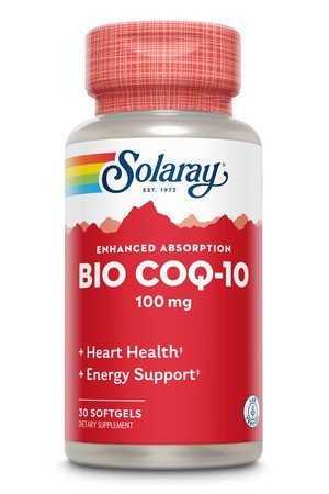 Bio C O Q-10 | Solaray | 100 milligrams C O Q-10 | Heart Health | Energy Support | Dietary Supplement | 30 Softgels | VitaminLife