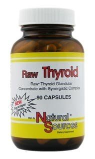 Natural Sources, Inc. Raw Thyroid 90 Capsule