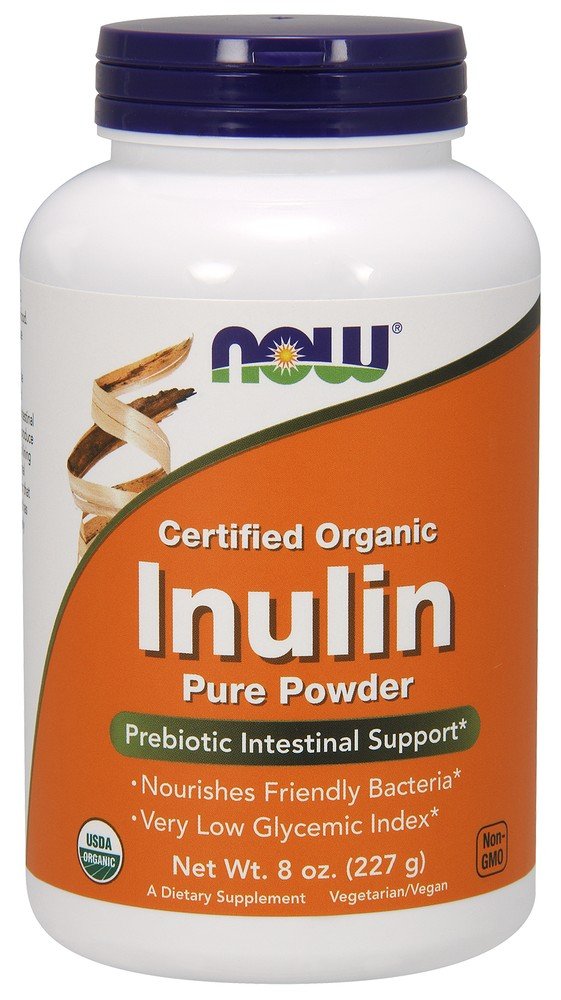 Now Foods Inulin Prebiotic FOS Powder 8 oz Powder