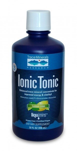 Ionic Tonic | Trace Minerals | Balanced Trace Mineral Concentrate | Improved Energy & Vitality | Bioavailable | Lemon Lime Flavor | Vegan | Gluten Free | Dietary Supplement | 32 fluid ounces | 946 milliliters Liquid | VitaminLife