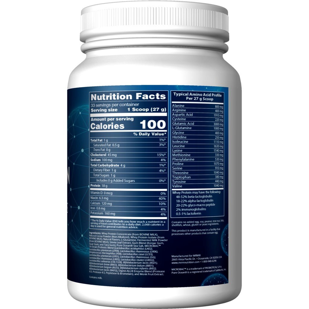 MRM (Metabolic Response Modifiers) Natural Whey - Chocolate 2.02 lbs Powder