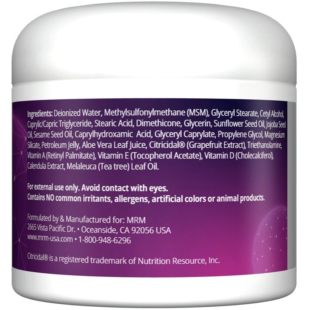 MRM (Metabolic Response Modifiers) MSM Cream 4 oz Cream