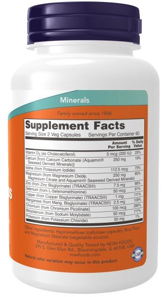 Now Foods Full Spectrum Mineral Caps 120 Capsule