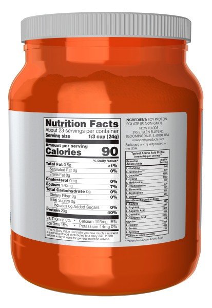 Now Foods Soy Protein Isolate 1.2 lbs Powder
