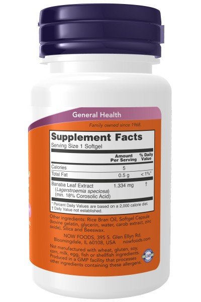 Now Foods GlucoFit 24mg 60 Softgel