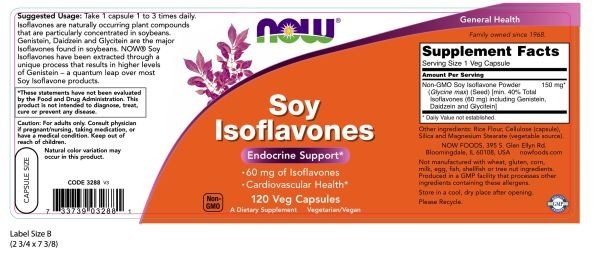 Now Foods Soy Isoflavones 120 VegCap