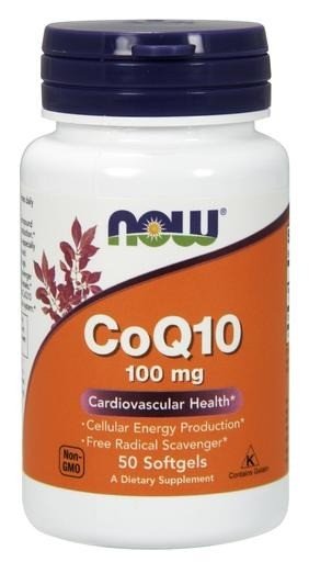 Now Foods CoQ10 100mg w/Vitamin E 50 Softgel