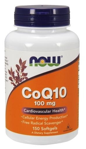 Now Foods CoQ10 100mg w/Vitamin E 150 Softgel