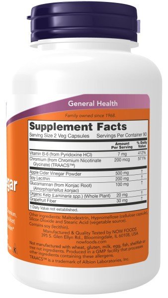 Now Foods Cider Vinegar Diet Formula 180 Capsule