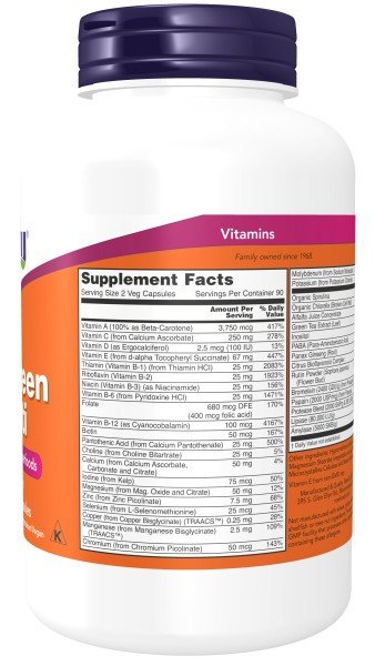 Now Foods EcoGreen Multi Vitamin VegCap 180 VegCap