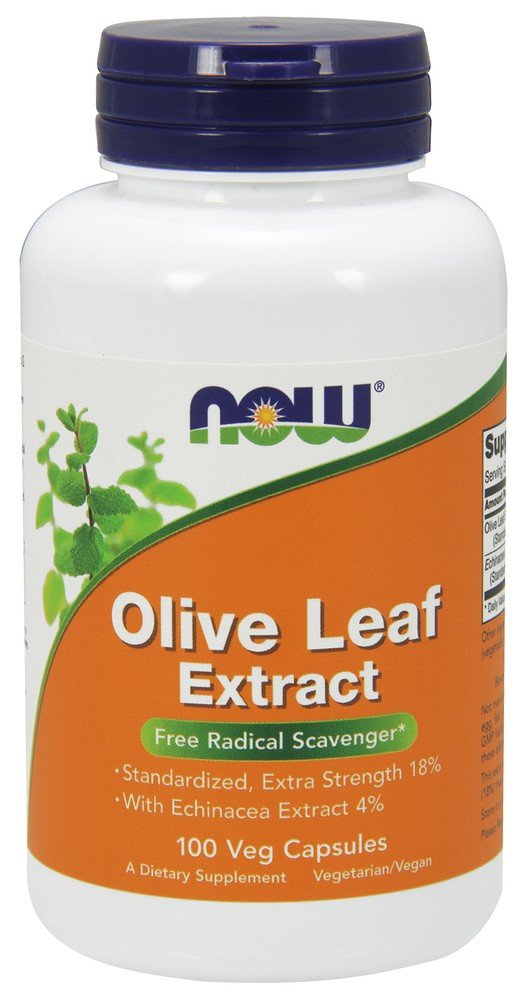 Now Foods Olive Leaf Extract w/Echinacea 100 VegCap