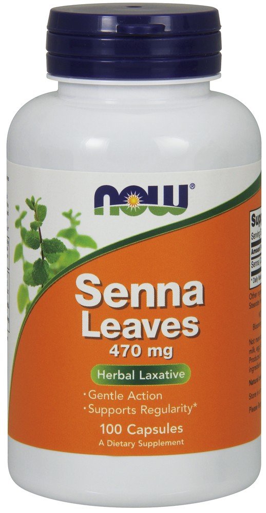 Now Foods Senna Leaves 470mg 100 Capsule