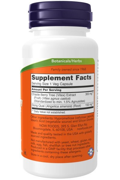 Now Foods Chaste Berry Vitex Extract 300mg 90 VegCap