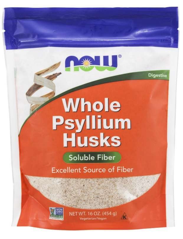 Now Foods Psyllium Husk Whole 1 lbs Bulk
