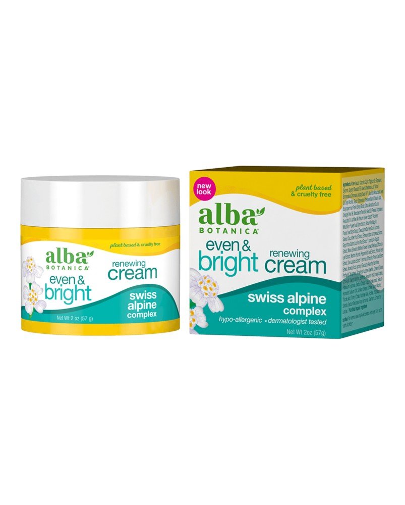 Alba Botanica Even &amp; Bright Renewing Cream 2 oz Cream
