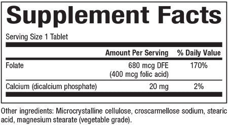 Natural Factors Folic Acid 400mcg 90 Tablet