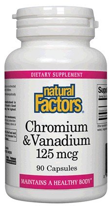 Natural Factors Chromium &amp; Vanadium (100mcg/25mcg) 90 Capsule