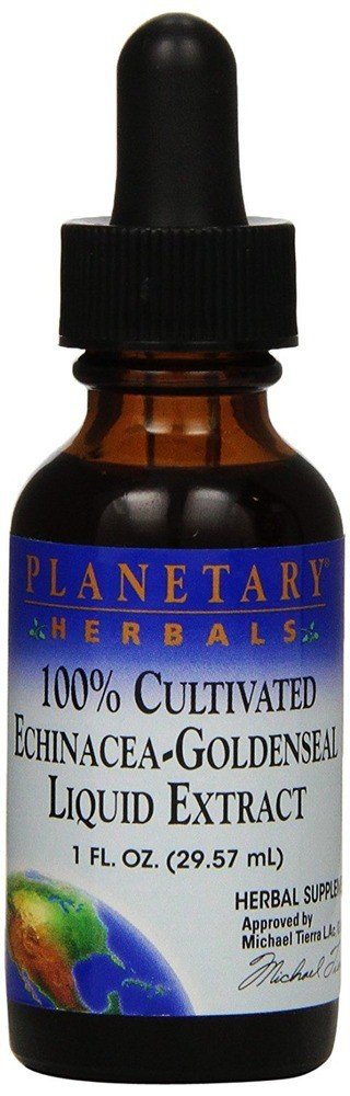 Planetary Herbals Echinacea-Goldenseal 100% Cultivated 1 oz Liquid